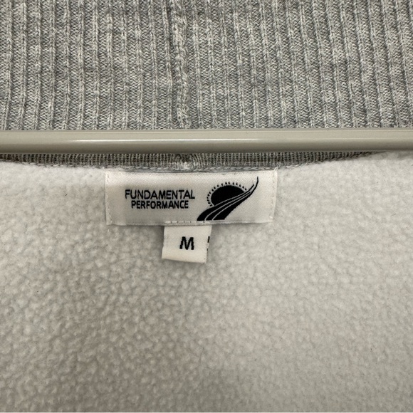 Fundamental Performance Flipside Fleece Cardi Heather Grey Cardigan - Picture 6 of 8